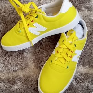 New balance yellow canvas